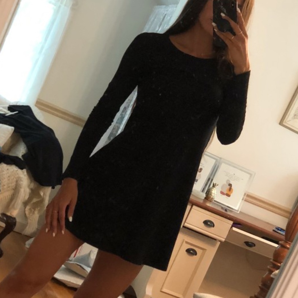NWT black shift dress